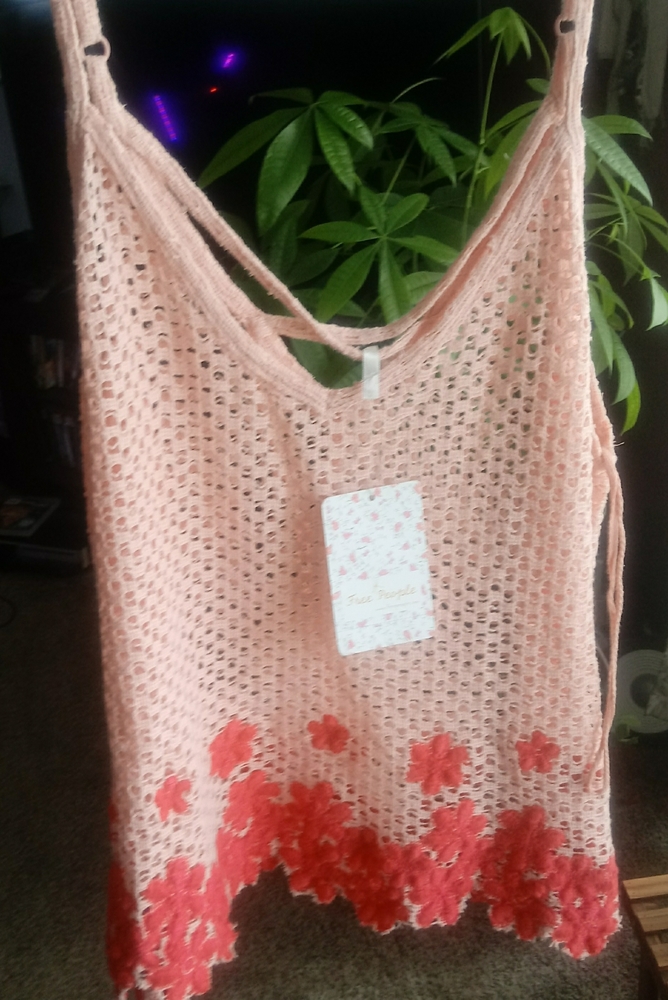 New with tags free people crochet crop top